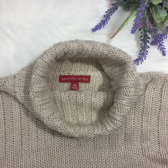 Saks Fifth Avenue Turtleneck Knit Sweater Petite S - Picture 4 of 8